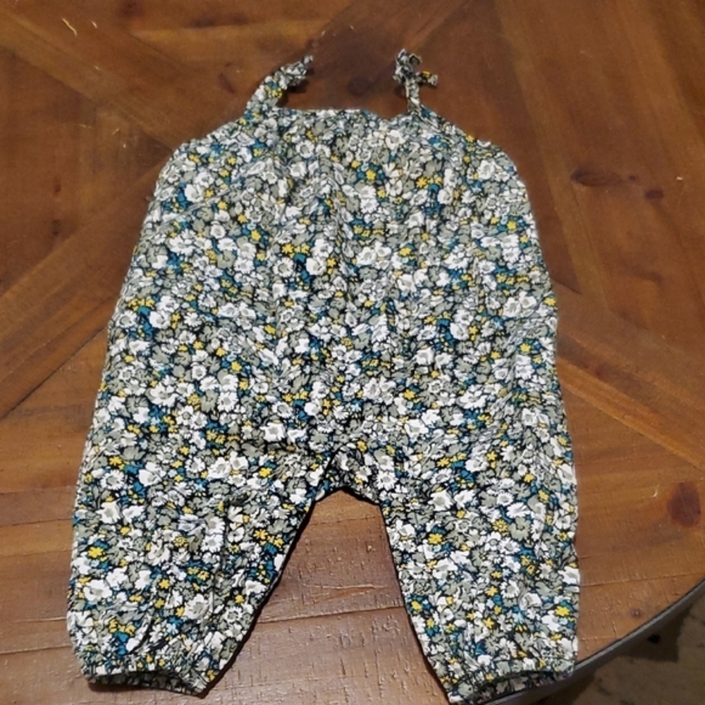 GAP Floral Jumpsuit - Blue, Yellow, White